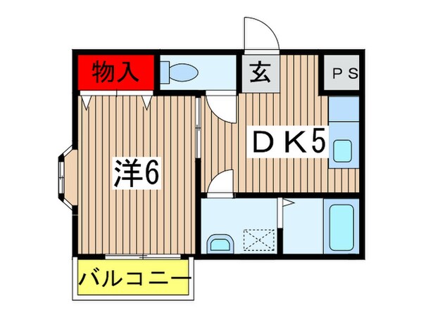 パ－ルハイツＡの物件間取画像